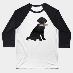 Boat Shoe Preppy Dog - Black Lab Baseball T-Shirt